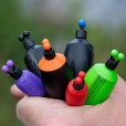 Klips Na Hanger Fox Black label Bobbin Clip x 3 - Green