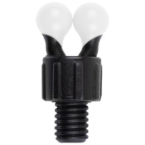 Klips Na Hanger Fox Black label Bobbin Clip x 3 - White