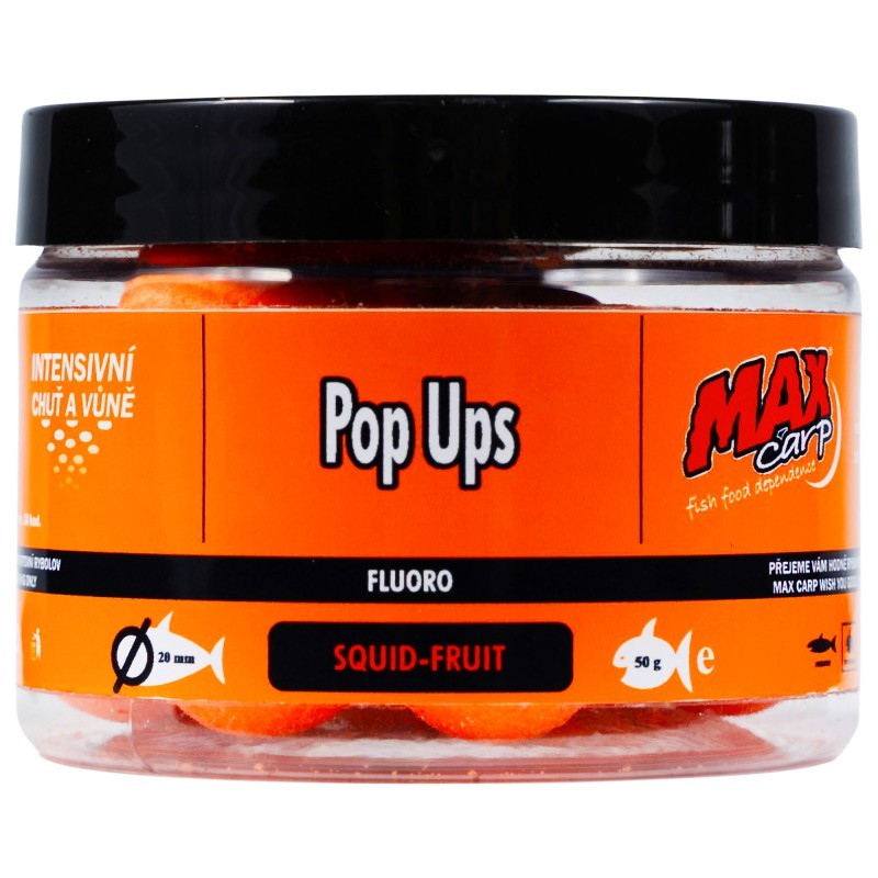Kulki Pop-Up Fluo Max Carp Squid-Fruit 15mm