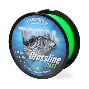 Żyłka Carp'R'Us - TOTAL CROSSLINE CAST GREEN 0,28mm - 1200m - 5,5kg/12lb