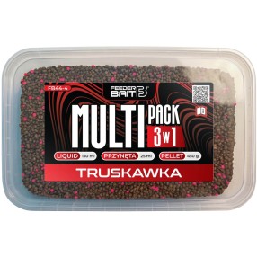Zestaw Feeder Bait Multipack 3w1 Truskawka 