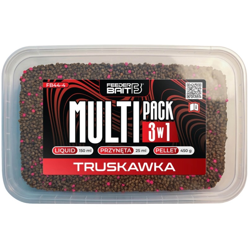 Zestaw Feeder Bait Multipack 3w1 Truskawka 