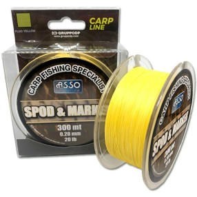 Plecionka Asso 4xPE Spod & Marker Yellow-10 0,20mm 300m