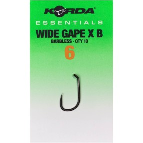 Haczyki Korda Essentials Wide Gape X Barbless - 6
