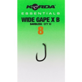 Haczyki Korda Essentials Wide Gape X Barbless - 8