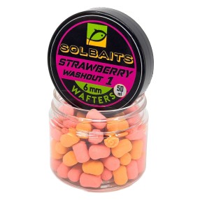 Wafters Solbaits Strawberry Washout 1 Pink Orange 6mm 50ml