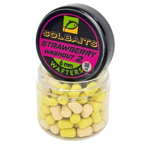 Wafters Solbaits Strawberry Washout 2 White Yellow 6mm 50ml