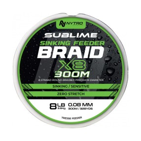 Plecionka Nytro Sublime X8 Sinking Feeder Braid 0,08