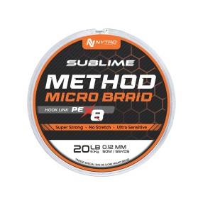Plecionka Nytro Sublime PE-X8 Method Microbraid Hook Link 0,12mm 50m