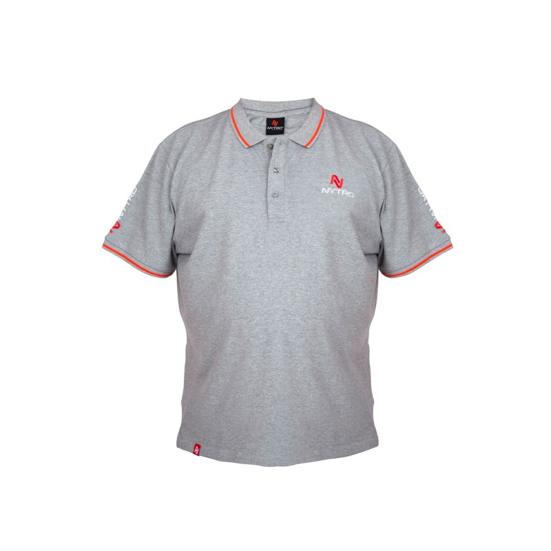 Koszulka Nytro Light Marl Grey Polo Shirt - L