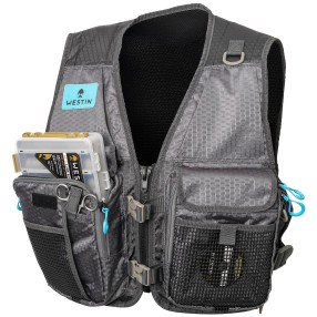 Kamizelka Westin W4 HD Fishing Vest One Size Titanium Grey