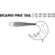 Guma Mikado Sicario Pike Tail 18cm / Roach - 2szt
