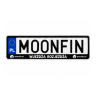 Ramka Na Rejestrację Samochodową Moonfin Wjeżdża Rozjeżdża