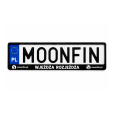 Ramka Na Rejestrację Samochodową Moonfin Wjeżdża Rozjeżdża