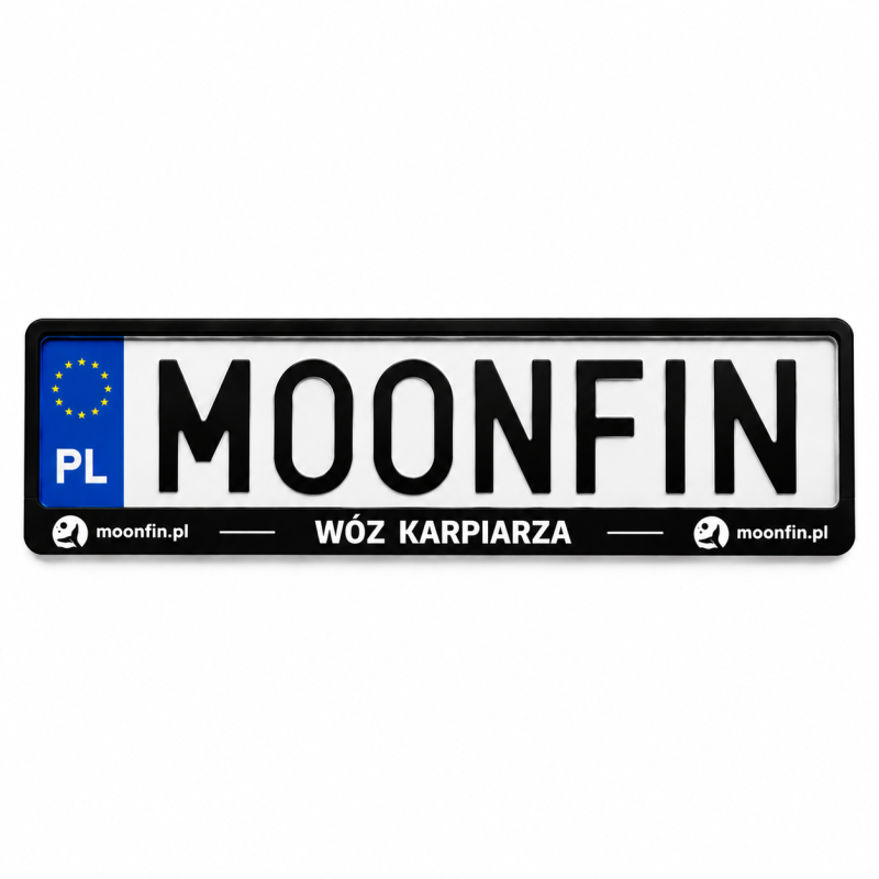 Ramka Na Rejestrację Samochodową Moonfin Wóz Karpiarza