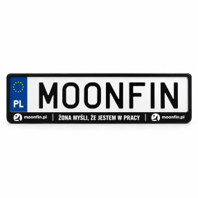 Ramka Na Rejestrację Samochodową Moonfin Żona myśli, że jestem w pracy