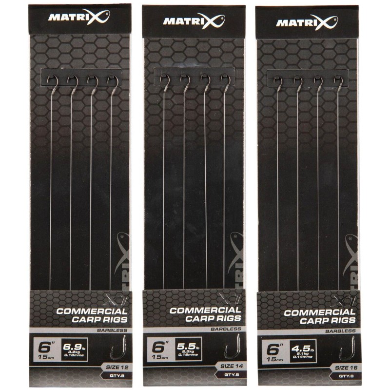 Przypony Matrix X1 Commercial Carp 15cm Rigs - 12