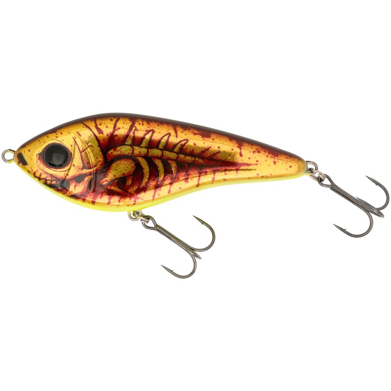 Wobler Westin Swim Glidebait Halloween 26 - Suspending 12cm 53g Radioactive Ripper
