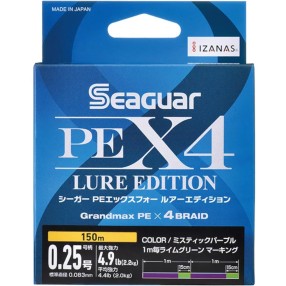 Plecionka Seaguar PE X4 Lure Edition 150m 0,083mm