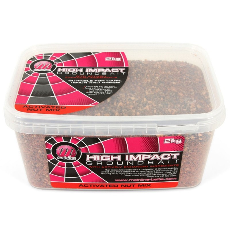 Zanęta Mainline High Impact Groundbait Avtive Nut Mix 2kg 