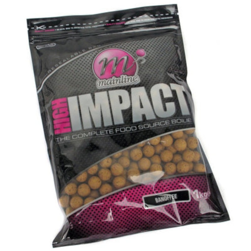 Kulki Mainline High Impact Boilies The Complete Food Source Banofee 15mm 1kg