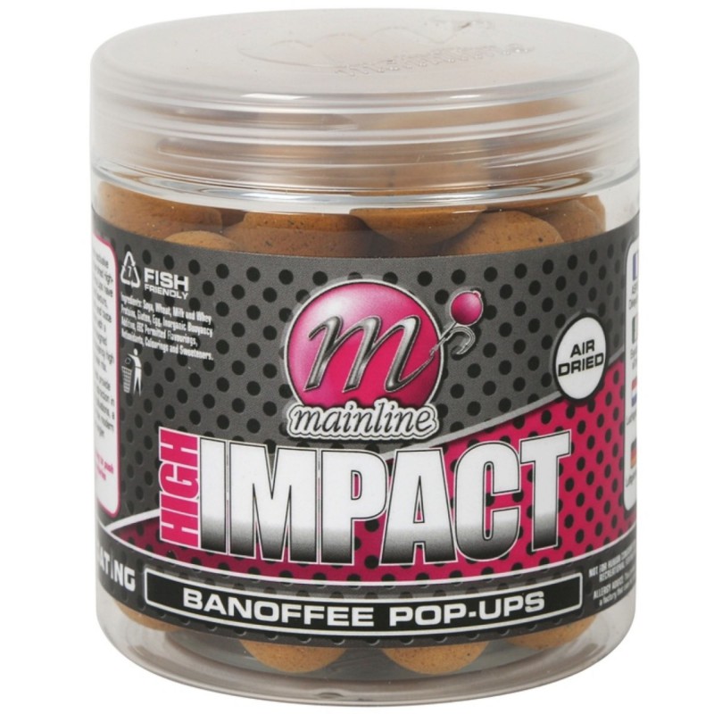 Kulki Mainline High Impact Boilies Pop-Up Banoffee 15mm