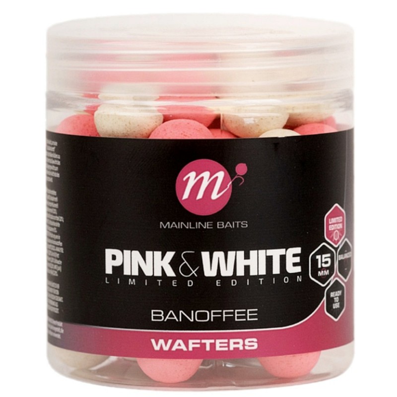 Wafters Mainline Fluro Pink & White Banoffee 15mm 