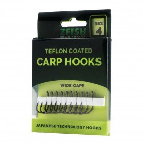 Haczyki Zfish Carp Hooks Wide Gape - rozmiar 4