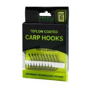 Haczyki Zfish Carp Hooks Curved Shank - rozmiar 4