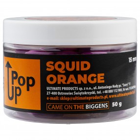 Kulki Pływające w zalewie Kałamarnica + Pomarańcza New UltimateProducts Squid Orange Pop-Ups 15mm