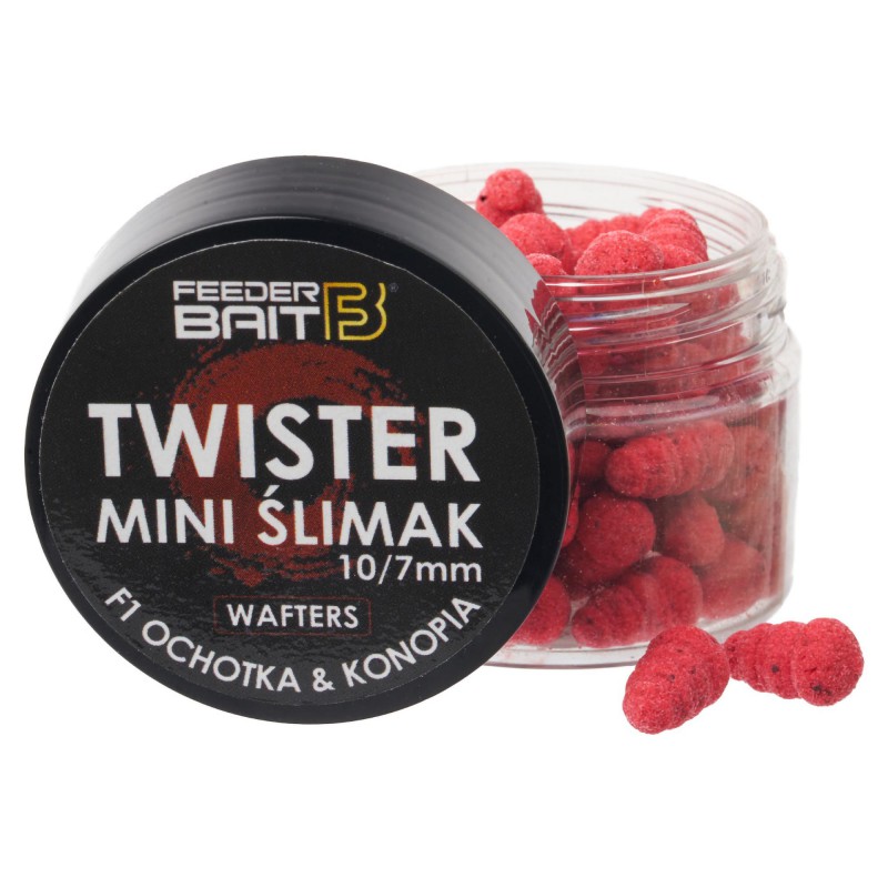 Wafters Feeder Bait Twister Mini Ślimak 10/7mm - F1 Ochotka/Konopia