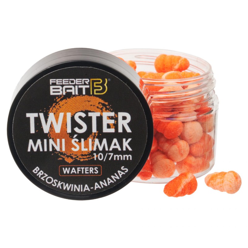 Wafters Feeder Bait Twister Mini Ślimak 10/7mm - R72 (Brzoskwinia i Ananas)