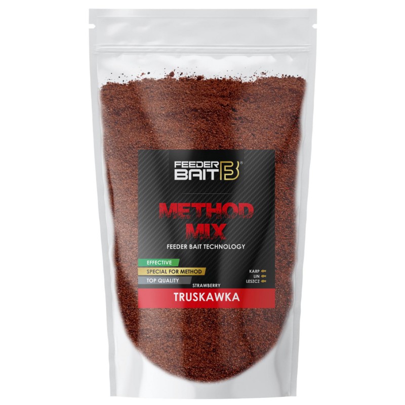 Zanęta Method Mix Feeder Bait Truskawka 800g