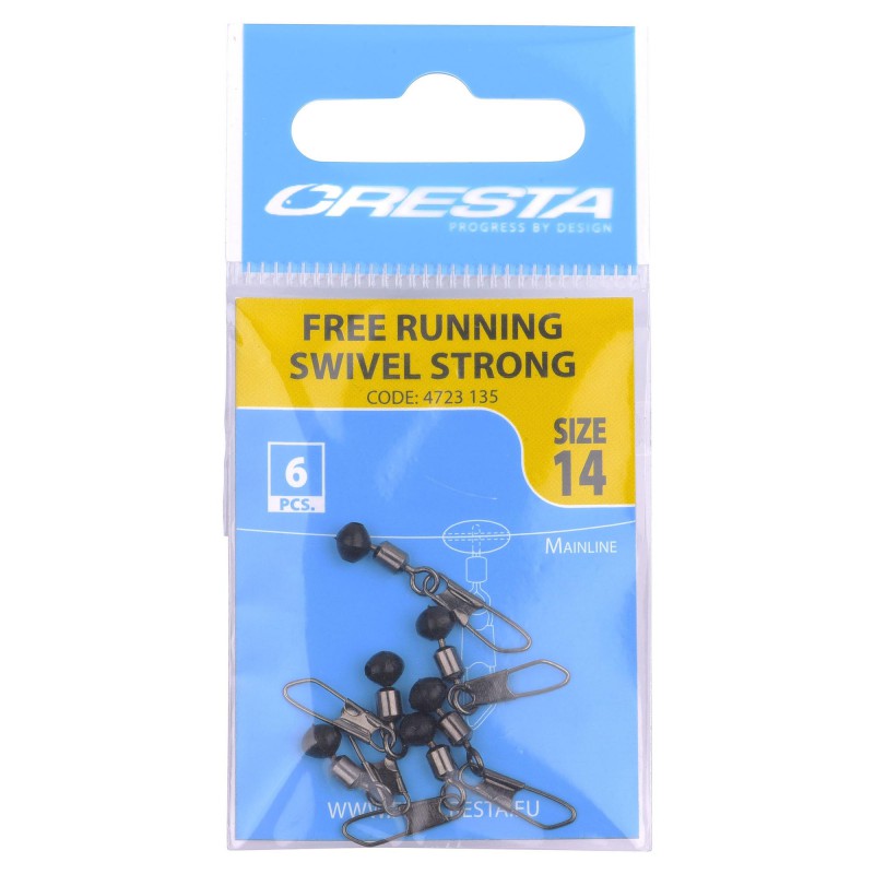 Krętliki Z Agrafką Cresta Free Running Swivel Strong Roz. 14