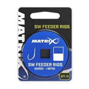 Przypony Matrix SW Feeder Rigs Barbed. Rozmiar 12/0.16mm/1m (10szt.). GRR034