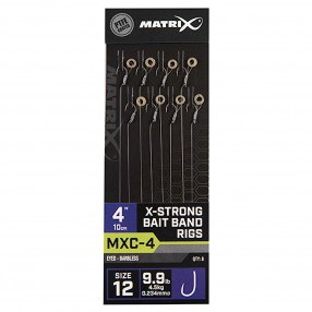Przypony Matrix MXC-4 X-Strong Bait Band Rigs 4" 10cm - 12
