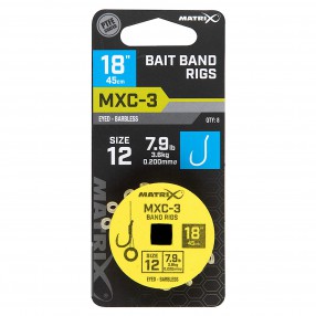 Przypony Matrix MXC-3 Bait Band Rigs 18" 45cm - 12