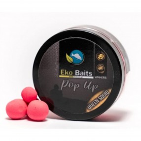 Kulki Pop-Up Eko Baits Queen Squid (Truskawka & Squid) mix 12 mm i 16 mm (słoiczek 100 ml)