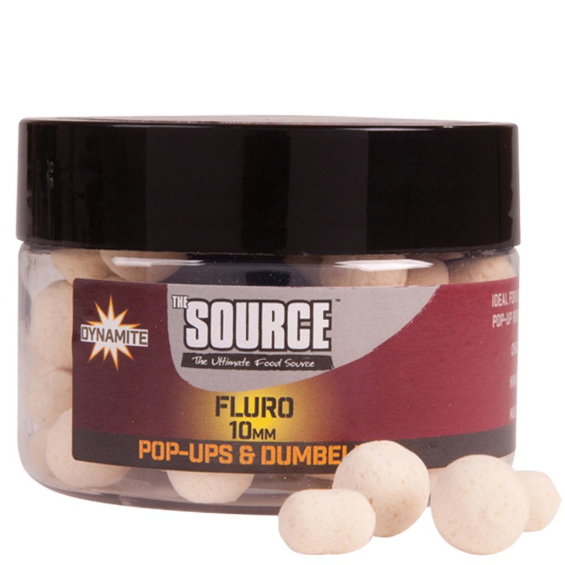 Kulki Dynamite Baits Fluro Pop Ups & Dumbells The Source 10mm