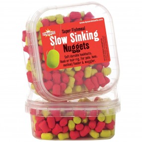 Dumbells Dynamite Baits Slow Sinking Nuggets - Yellow/ Red 60g