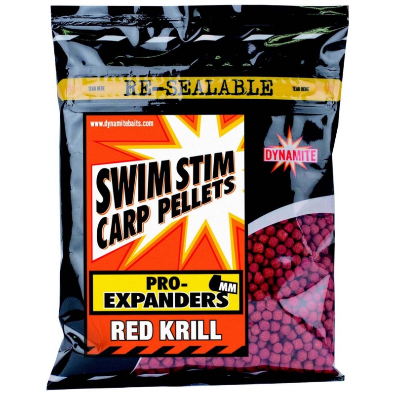 Pellet Dynamite Baits Swim Stim Pro-Expander Pellets Red Krill 4mm