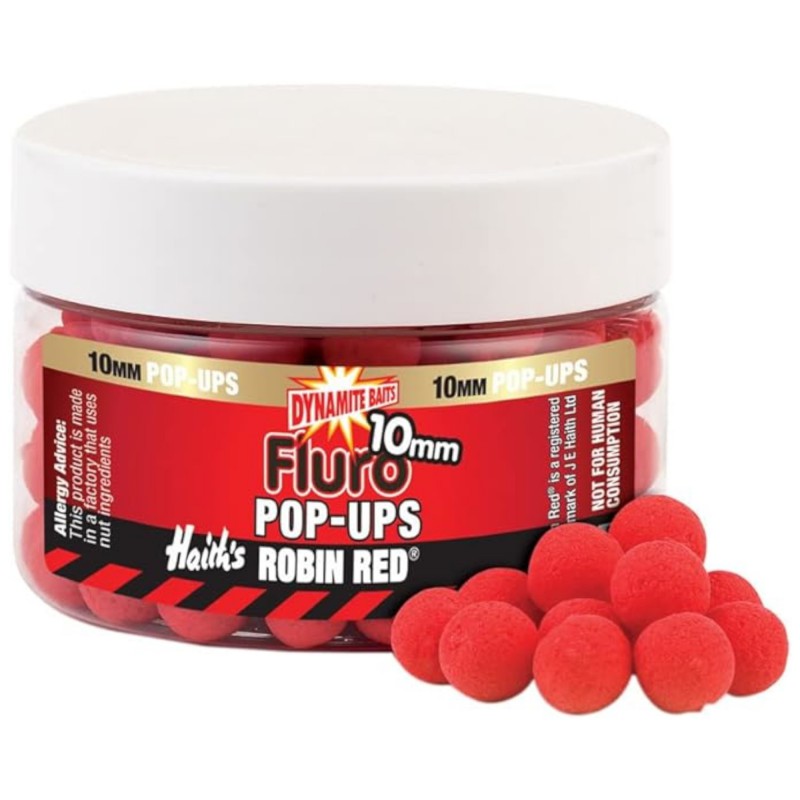 Kulki Dynamite Baits Pop Ups Robin Red Fluro 10mm