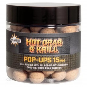 Kulki Dynamite Baits Pop Ups Hot Crab & Krill 15mm 