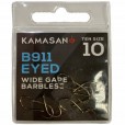 Haczyki Kamasan B911 Eyed Barbless nr 10