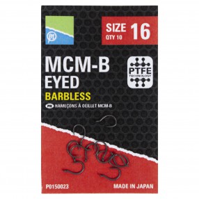 Haczyki Preston MCM-B Barbless Eyed - 12