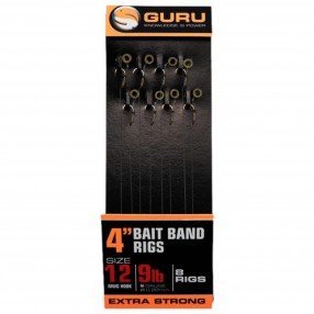 Przypony Guru Ready Rigs With Bait Bands 10cm 0.19mm - 16