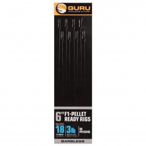 Przypony Guru F1 Pellet Pole Rigs 15cm 0,15mm - 14