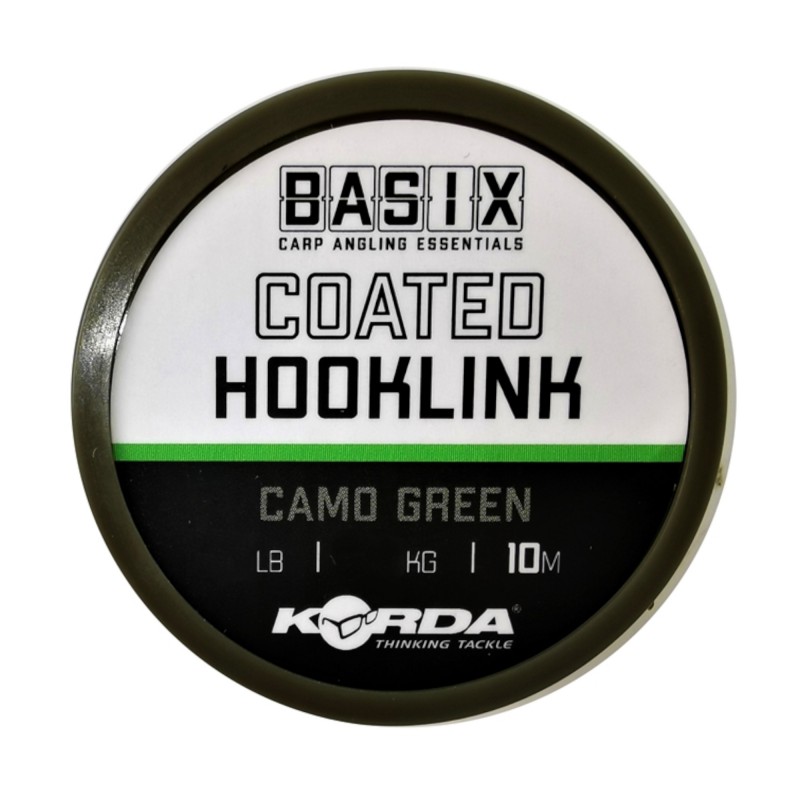 Plecionka Korda Basix Coated Camo Green 18lb 10m