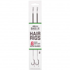 Przypony Korda Basix Hair Rigs Wide Gape 4 Micro Barbed 25lb