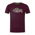 Koszulka Korda Outline Tee Burgundy - M